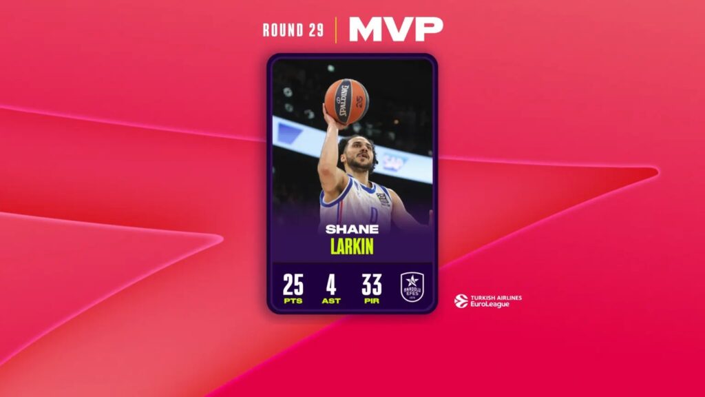 Розігруючий "Анадолу Ефеса" – MVP 29-го туру Євроліги 2 Розігруючий "Анадолу Ефеса" – MVP 29-го туру Євроліги 1