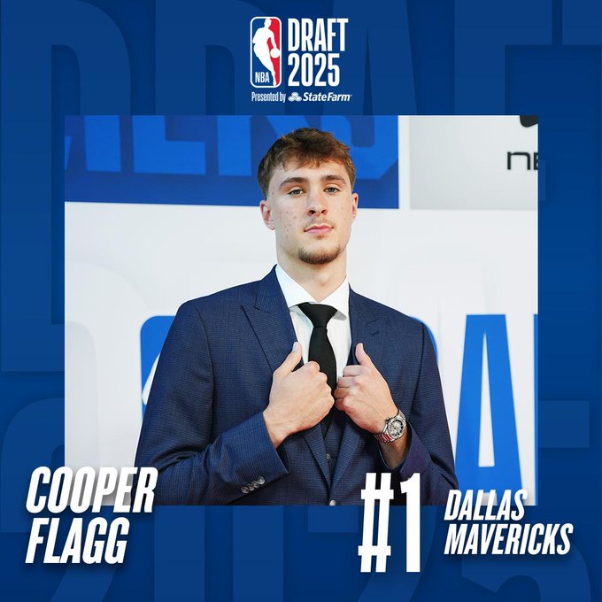 Драфт НБА-2025: Купер Флегг обраний під №1, результати першого раунду 2 Драфт НБА-2025: Купер Флегг обраний під №1, результати першого раунду 1