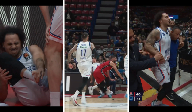 Один з кращих гравців Євроліги отримав моторошну травму і не зміг самотужки покинути майданчик 2 Один з кращих гравців Євроліги отримав моторошну травму і не зміг самотужки покинути майданчик 1