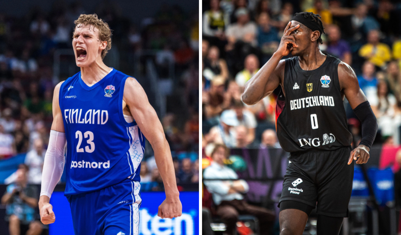 Лаурі Маркканен відреагував на випад з боку гравця збірної Німеччини перед півфіналом Євробаскету 2 Лаурі Маркканен відреагував на випад з боку гравця збірної Німеччини перед півфіналом Євробаскету 1