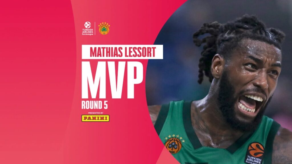 Центровий "Панатінаїкоса" – MVP 5-го туру Євроліги 2 Центровий "Панатінаїкоса" – MVP 5-го туру Євроліги 1