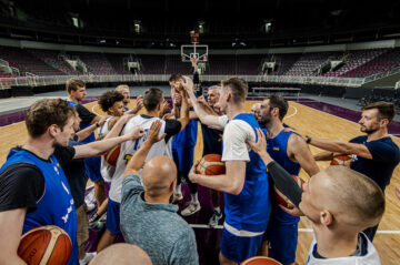 Тренування збірної України перед матчем проти Італії: відео з Риги 27 - basket.com.ua