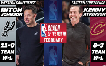 Визначилися найкращі тренери, гравці, новачки та виконавці захисного плану НБА за підсумками лютого 25 - basket.com.ua