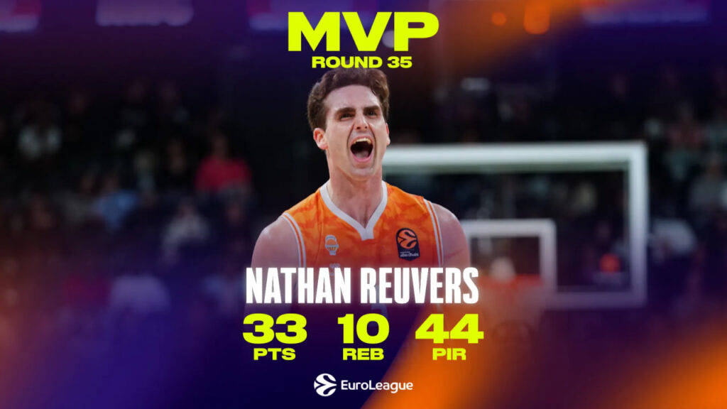 Форвард "Валенсії" – MVP 35-го туру Євроліги 2 - basket.com.ua Форвард "Валенсії" – MVP 35-го туру Євроліги 1 - basket.com.ua