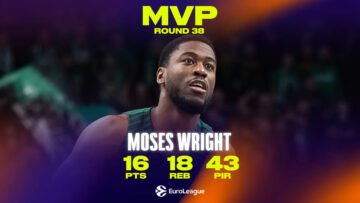 Центровий "Жальгіріса" – MVP 38-го туру Євроліги 45 - basket.com.ua