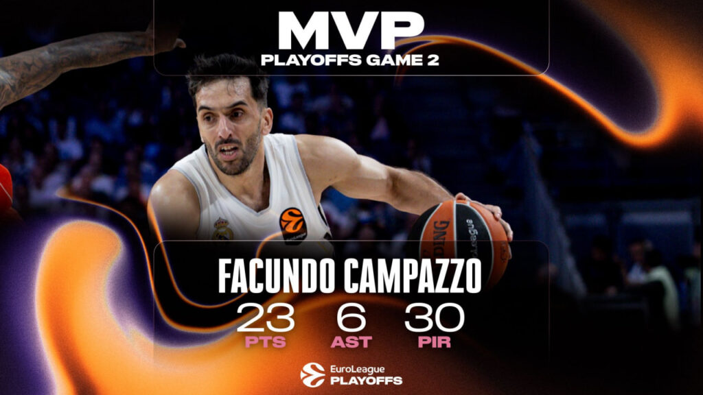 Розігруючий "Реала" – MVP других матчів плей-офф Євроліги 2 - basket.com.ua Розігруючий "Реала" – MVP других матчів плей-офф Євроліги 1 - basket.com.ua
