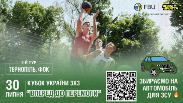 Третій тур Кубку України 3х3 "Вперед до перемоги" відбудеться у Тернополі 23 - basket.com.ua