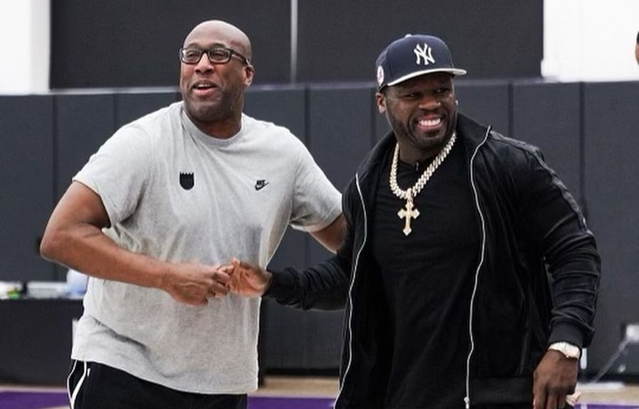 Репер 50 Cent відвідав тренування "Сакраменто" Леня 2 - basket.com.ua Репер 50 Cent відвідав тренування "Сакраменто" Леня 1 - basket.com.ua