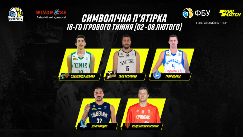 Определилась символическая пятерка недели в Суперлиге 1 - basket.com.ua
