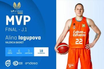Аліна Ягупова - MVP першого матчу фінальної серії чемпіонату Іспанії 29 - basket.com.ua