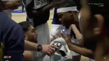 Між гравцями “Реала” стався конфлікт під час тайм-ауту. Серхіо Юль заважав оператору знімати 39 - basket.com.ua