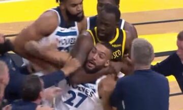 Три вилучення на другій хвилині гри. Грін душив Гобера, Томпсон і Макденіелс ледь не побилися 33 - basket.com.ua