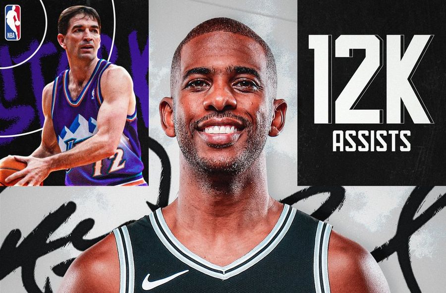 Кріс Пол - третій гравець в історії НБА, який віддав більше 12 тисяч передач 1