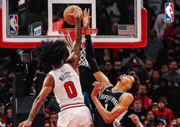 Вембяньяма завдяки 8 блок-шотам гравцям "Буллз" перевершив О'Ніла та Данкана 55