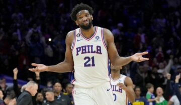 Джоел Ембіід перевершив рекорд Аллена Айверсона 45 - basket.com.ua