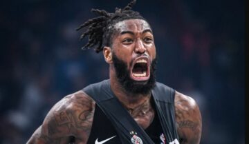 Лідер "Партизана" двічі жорстко штовхнув основного центрового "Цервени Звєзди" наприкінці дербі 39 - basket.com.ua