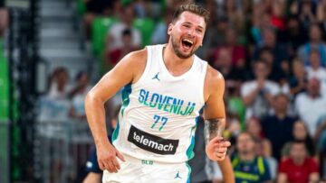 Лука Дончич двічі влучив у кошик від паркету, сидячи на лаві запасних 35 - basket.com.ua