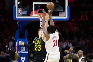 59 очок! Джоел Ембіід продемонтстрував історичний виступ проти "Юти" 23 - basket.com.ua