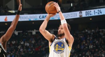 Клей Томпсон реалізував 2000-й триочковий за кар'єру 43 - basket.com.ua